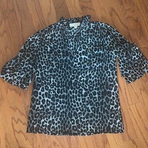 Michael Kors leopard print top size small
